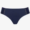 Robin Piccone Bikini Bottoms-Amy Tab Side Bikini Bottom Navy