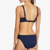Robin Piccone Bikini Tops-Amy Triangle Bikini Top Navy