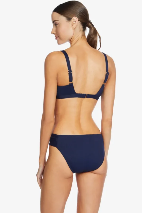 Robin Piccone Bikini Tops-Amy Triangle Bikini Top Navy