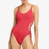 aubrey_lace_up_one_piece_4.webp Robin Piccone One Pieces-Aubrey Lace Up One Piece