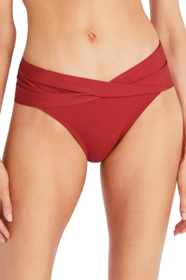 Robin Piccone Bikini Bottoms-Aubrey Twist Bikini Bottom