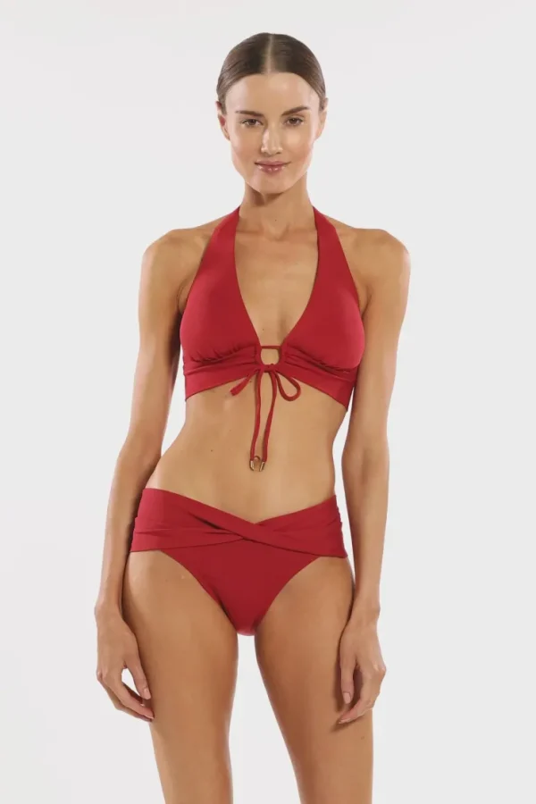 Robin Piccone Bikini Bottoms-Aubrey Twist Bikini Bottom