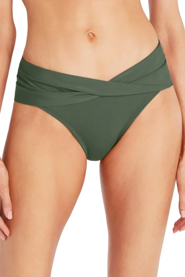 Robin Piccone Bikini Bottoms-Aubrey Twist Bikini Bottom