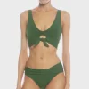 Robin Piccone Bikini Tops-Ava Knot Bikini Top Sage