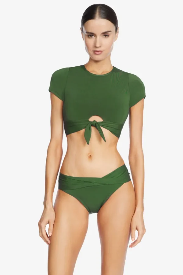 Robin Piccone Bikini Tops-Ava Rp Bikini Tee Sage