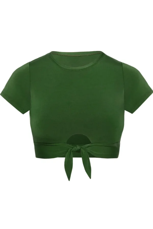 Robin Piccone Bikini Tops-Ava Rp Bikini Tee Sage