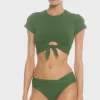 Robin Piccone Bikini Tops-Ava Rp Bikini Tee Sage