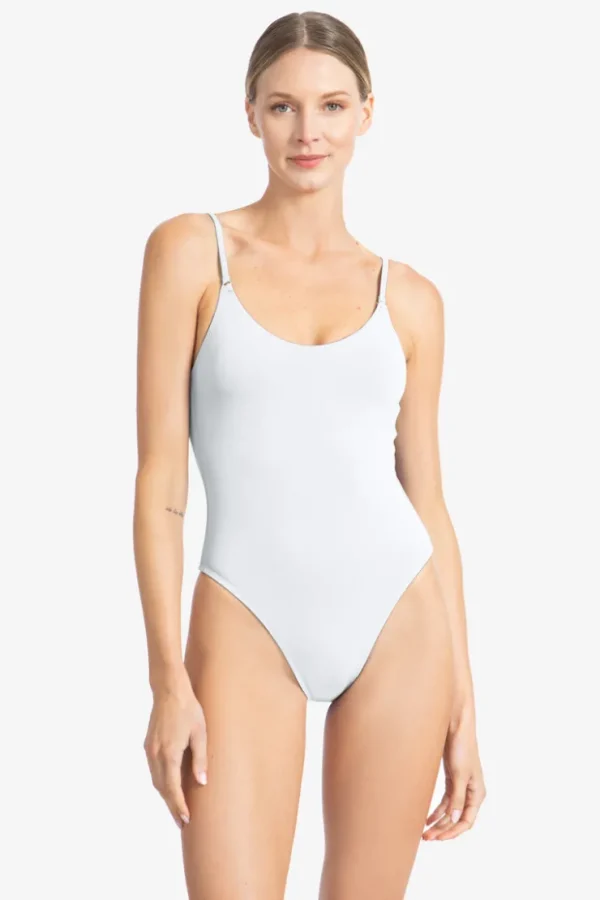 Robin Piccone One Pieces-Ava Scoop Neck Mio One Piece White
