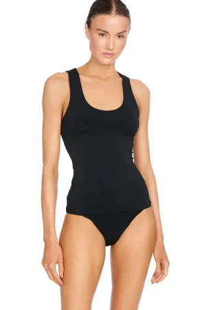 ava_tankini_vest_0.webp Robin Piccone Bikini Tops-Ava Tankini Vest Black