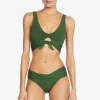 Robin Piccone Bikini Bottoms-Ava Twist Bikini Bottom Sage