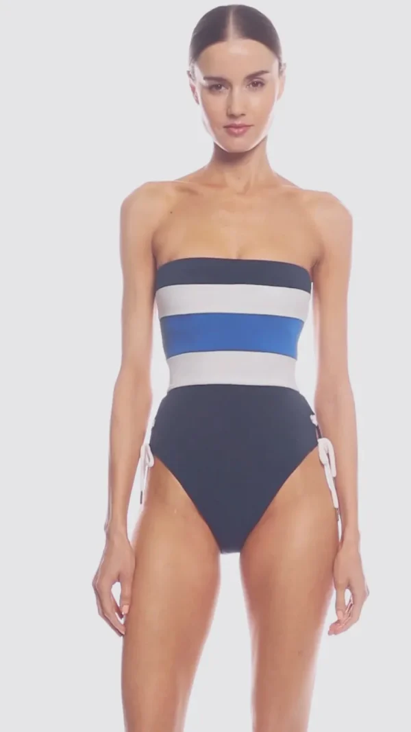 Robin Piccone One Pieces-Emma Bandeau One Piece Safire Combo