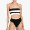 Robin Piccone Bikini Tops-Emma Bandeau Top Black