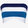 Robin Piccone Bikini Tops-Emma Bandeau Top Safire Combo