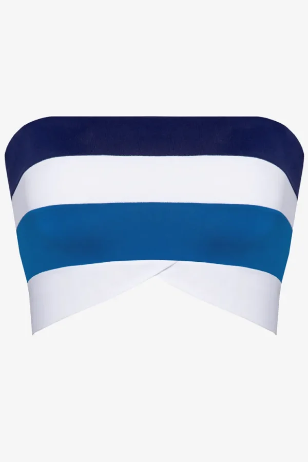 Robin Piccone Bikini Tops-Emma Bandeau Top Safire Combo
