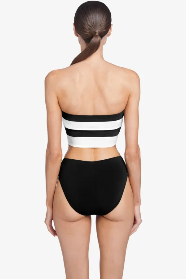 Robin Piccone Bikini Tops-Emma Bandeau Top Black