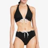 Robin Piccone Bikini Tops-Emma Halter Top Black
