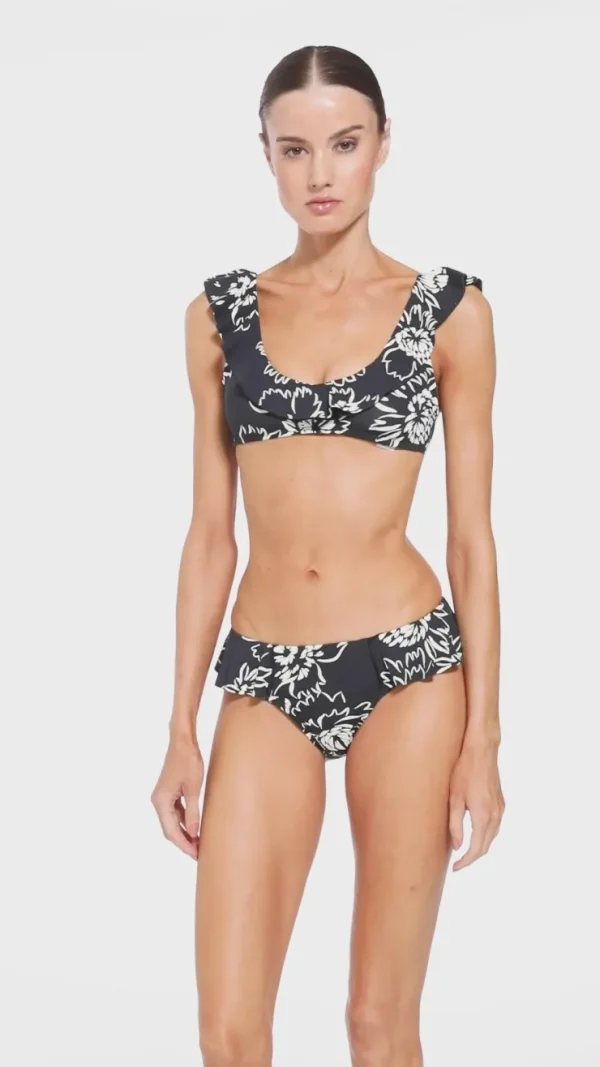 gracie_ruffle_scoop_top_2.webp Robin Piccone Bikini Tops-Gracie Ruffle Scoop Top Black