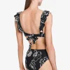 Robin Piccone Bikini Tops-Gracie Triangle Top Black