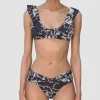 Robin Piccone Bikini Tops-Gracie Triangle Top Black