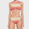 Robin Piccone Bikini Bottoms-Greta High Waist Bottom Persimmon Multi