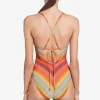 Robin Piccone One Pieces-Greta Keyhole One Piece Persimmon Multi