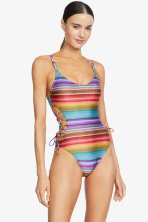 ines_lace_up_one_piece_0.webp Robin Piccone One Pieces-Ines Lace Up One Piece Multi