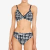 Robin Piccone Bikini Bottoms-Jana Twist Bottom Black/Ecru
