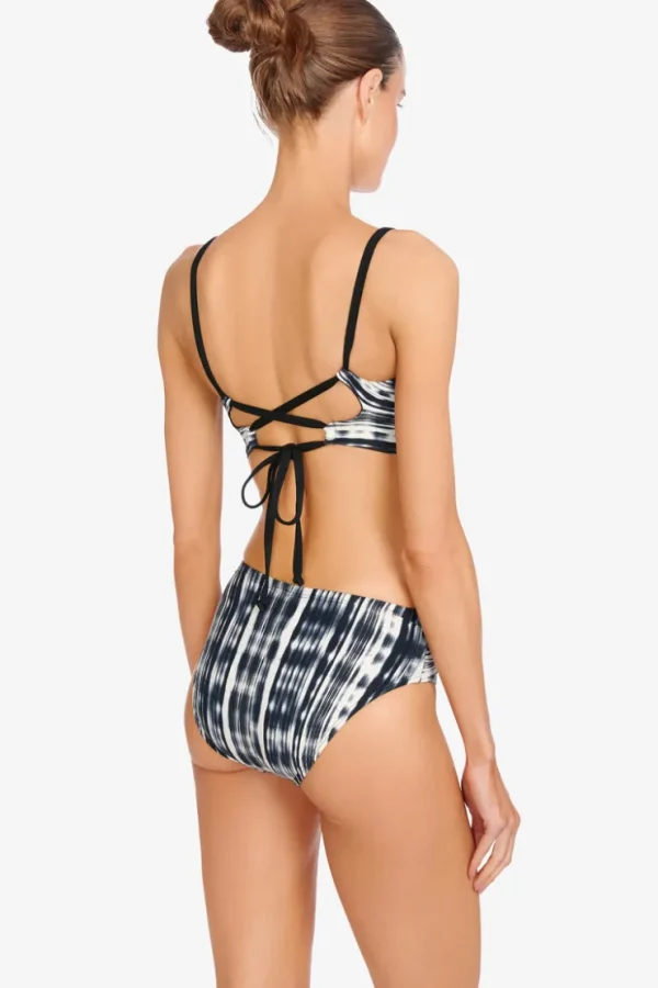 Robin Piccone Bikini Bottoms-Jana Twist Bottom Black/Ecru