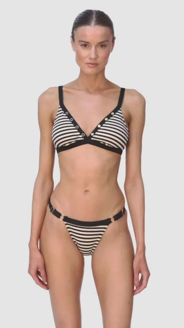 Robin Piccone Bikini Bottoms-Jules Bikini Bottom Ecru Multi