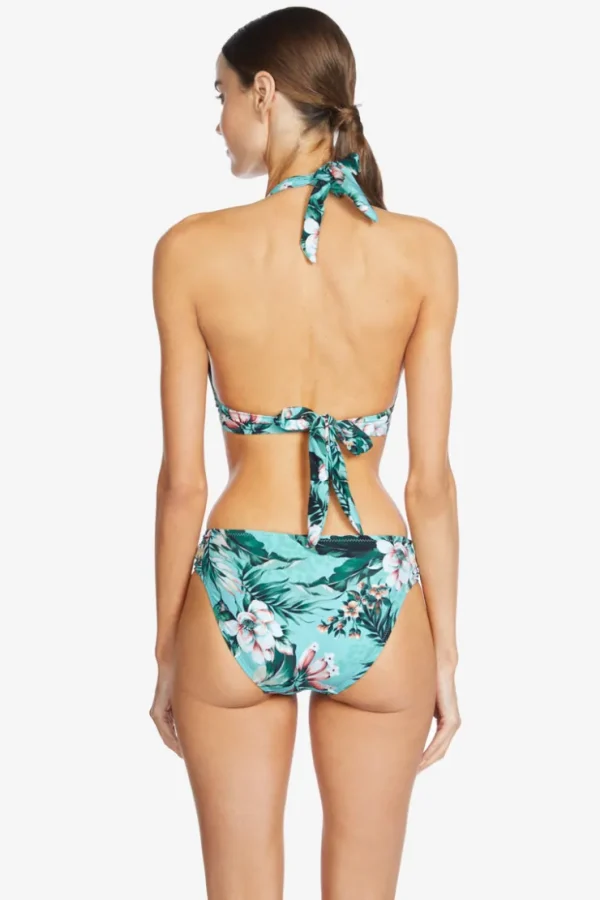 Robin Piccone Bikini Tops-Mai Halter Top Aqua