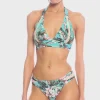 Robin Piccone Bikini Bottoms-Mai Tab Side Bikini Bottom Aqua