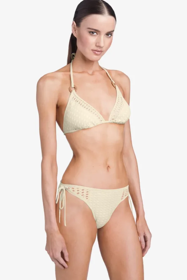 Robin Piccone Bikini Tops-Marlow Bikini Top Ecru