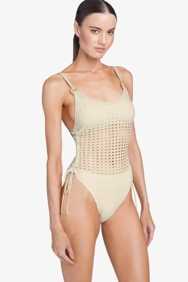Robin Piccone One Pieces-Marlow One Piece Ecru