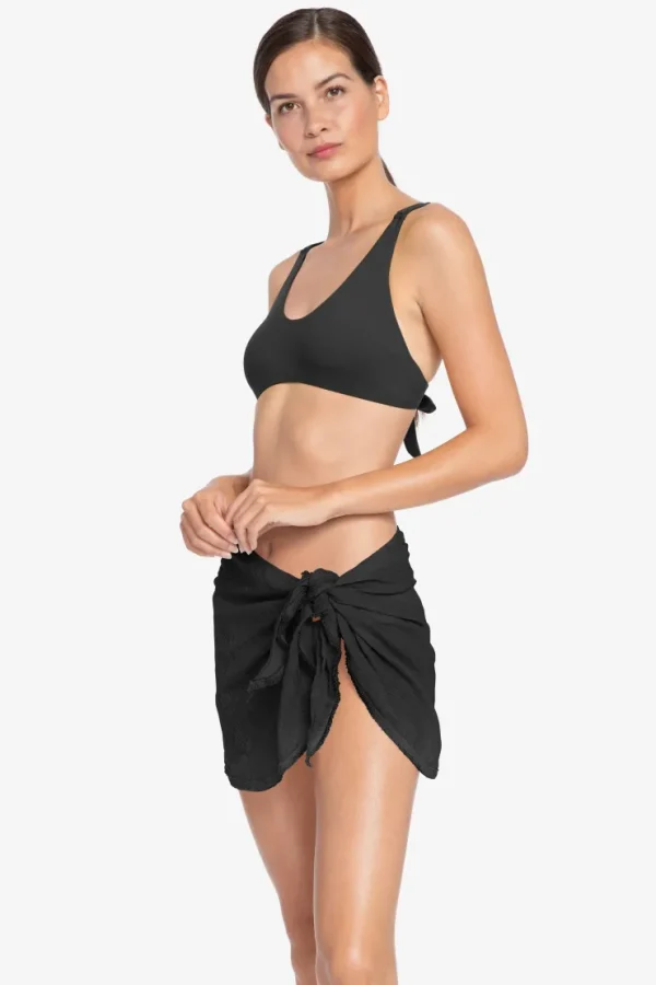 michelle_fringe_side_tie__0-2.webp Robin Piccone Pareos-Michelle Fringe Side Tie Pareo Black