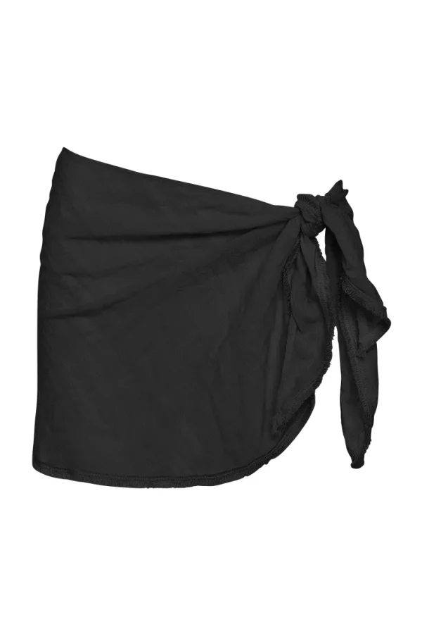 michelle_fringe_side_tie__1-2.webp Robin Piccone Pareos-Michelle Fringe Side Tie Pareo Black