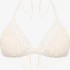 Robin Piccone Bikini Tops-Pua Triangle Bikini Top Ecru
