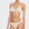 Robin Piccone Bikini Tops-Pua Triangle Bikini Top Ecru