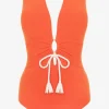 Robin Piccone One Pieces-Soliel Capsleeve One Piece Marmalade