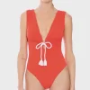 Robin Piccone One Pieces-Soliel Capsleeve One Piece Marmalade