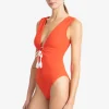 Robin Piccone One Pieces-Soliel Capsleeve One Piece Marmalade