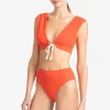 Robin Piccone Bikini Bottoms-Soliel High Waist Bikini Bottom Marmalade