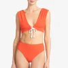 Robin Piccone Bikini Bottoms-Soliel High Waist Bikini Bottom Marmalade