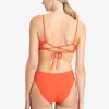 Robin Piccone Bikini Tops-Soliel Tiefront Bikini Top Marmalade